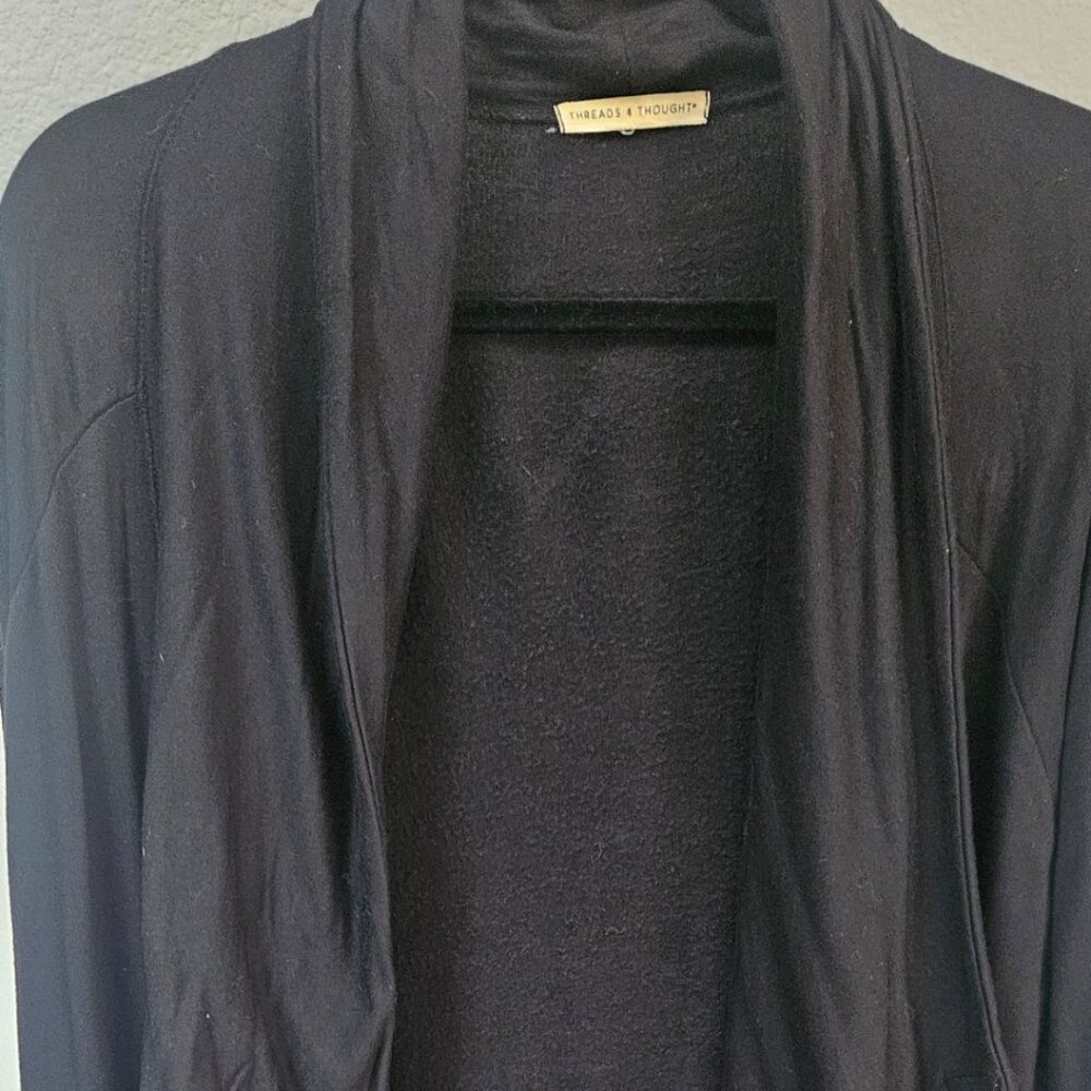 Black Open Cardoligan
